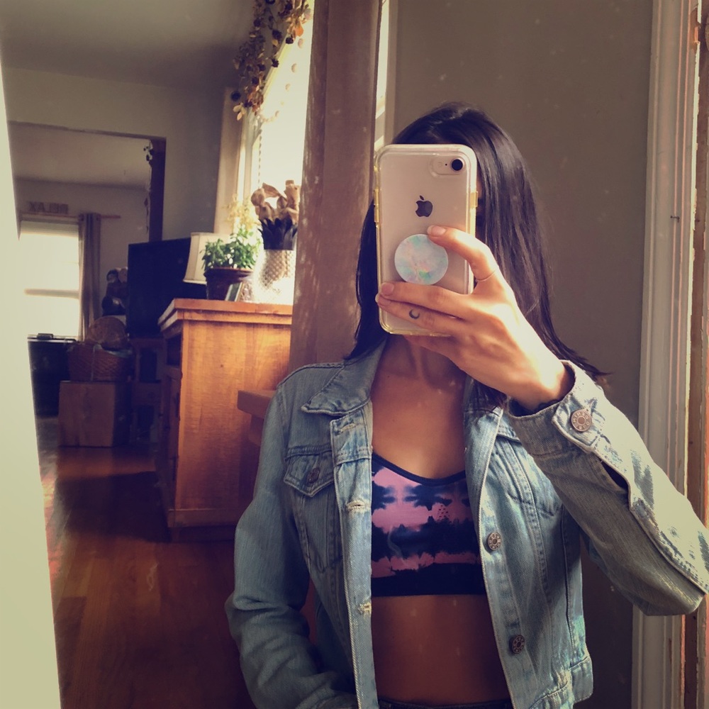 Light blue denim jacket